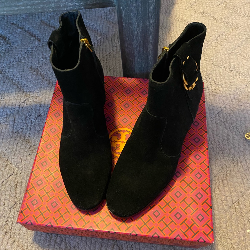 Tory Burch Marsden Black Suede Bootie